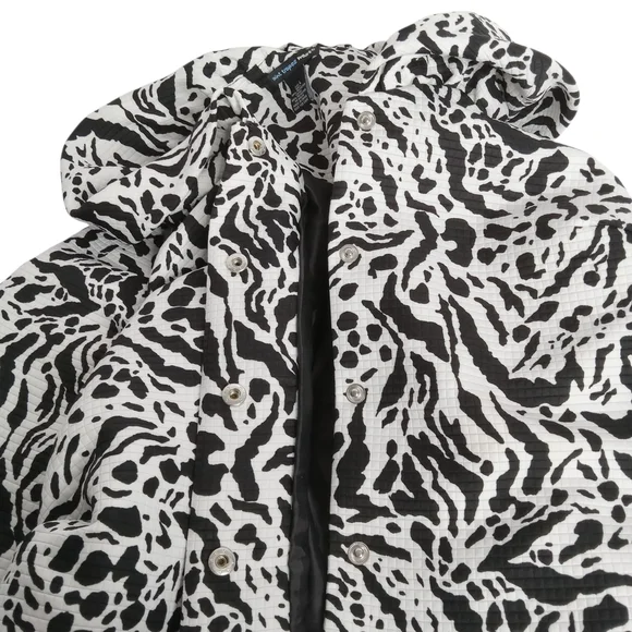 Saint Tropez West‎ Monochrome Patterned Jacket SIZE LARGE BLK. AND WHITE VGC - Picture 7 of 11
